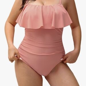 Ruffled One Piece Swimsuit